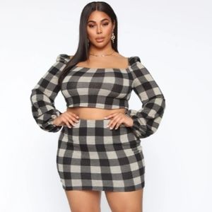 [Fashion Nova] Rain Check Sweater Skirt Set